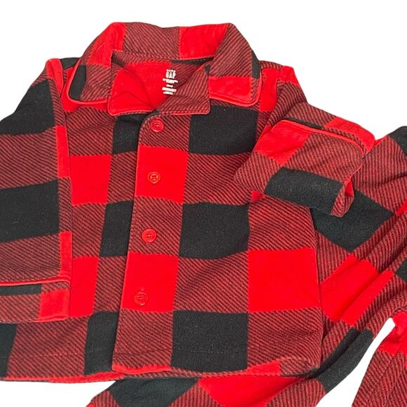 Baby Gap Pajamas 18-24 Months Set PJ Top Bottom Buffalo Plaid 2 pc Flannel Red - Picture 14 of 16
